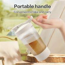 USB Rechargeable Electric Protein Shaker Bottle - Portable Sports Blender For Milkshake And Smoothie - Multicolor - View 8