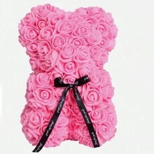 1 chú gấu hoa hồng 20cm, thiết kế tinh tế - thích hợp cho đám cưới lãng mạn, ngày lễ vui vẻ, tiệc tùng sôi động và quà tặng sinh nhật độc đáo cho những người thân yêu - màu đỏ - Xem 12