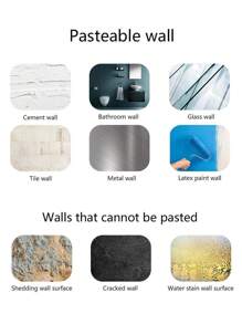 100 片/包超强双面胶带，日常休闲家居用品返校 - 黑色 - 查看 7