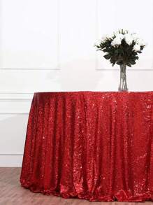 1pc Glitter Tablecloth Sparkly Wedding Tablecloth For Baby Showers, Birthdays, Christmas Party Decorations