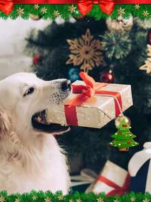 10 chiếc - Đồ thủ công tự làm cây thông Noel, Đồ trang trí treo hình cây thông Noel bằng gỗ chưa hoàn thiện có lỗ, Thẻ quà tặng, Thu hoạch, Lễ Tạ ơn, Trang trí tiệc Giáng sinh, Giáng sinh - kaki - Xem 5