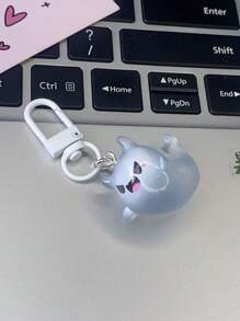 1个可爱万圣节夜光幽灵钥匙扣 3D果冻小汽车配件 S 情人节包包挂饰 背包 适合上学 卡通哥特 Y2K 圣诞节礼物创意 包包挂饰 汽车配件 老师 朋友 姐妹 - 藍色 - 查看 7