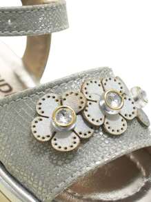 Girls' Children's Sandals 20ao27 Baby Party Sandals 04.83i - 銀色 - 查看 8