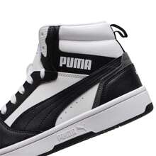 Puma 392326-01 男女通用时尚休闲中帮运动鞋 - 白-黑色-灰-白 - 查看 6