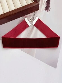 Vintage Wine Red Classic Choker Necklace, Women's Retro Collar Necklace With Extension Chain, Suitable For Christmas, Valentine's Day, Birthday, Prom Or Daily Wear,Mom,Mother,Mother's Day,Gift