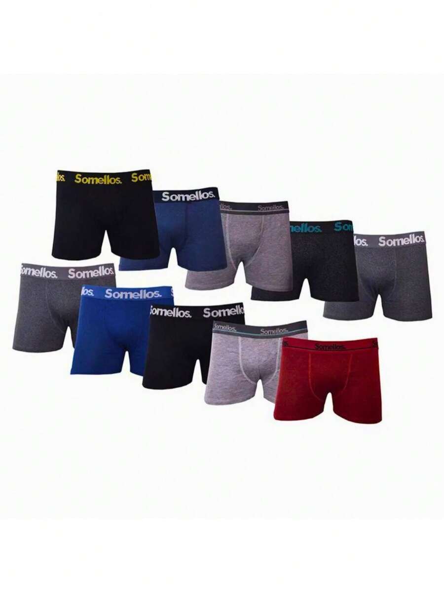 Kit With 6 Plus Size Microfiber Boxer Briefs - Nhiều màu - Xem 1