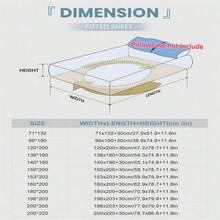 1 件高支数印花床笠，设计床上用品套装，适用于各种床垫尺寸，360°全覆盖保护，不包括枕头 - 彩色 - 查看 2