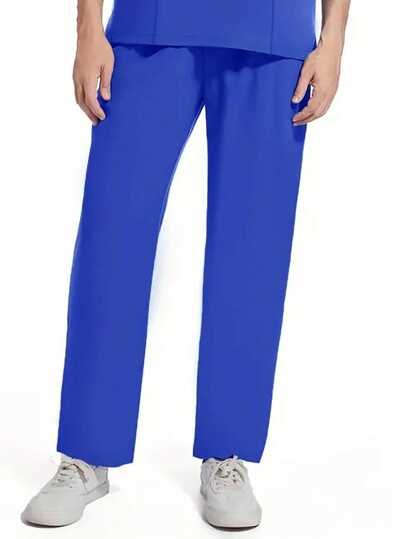 男士纯色护士裤，常规版型及踝长，男士专业工作服