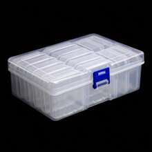 14 件透明塑料收纳盒套装，适用于珠宝、珠子和 DIY 工艺品 - 多功能收纳盒，带分类隔层，适用于艺术用品和家庭整理，情人节返校 - 多色 - 查看 13