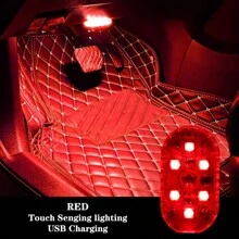 1 件装触摸传感器 USB LED 无线吸顶灯 RGB 阅读装饰灯磁铁车顶内饰灯大篷车房车 - 均碼 - 查看 13