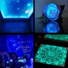 1 paquete de polvo fosforescente de baja temperatura, polvo de arte de uñas luminoso, pigmento fosforescente, material de relleno para velas y resina DIY