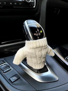 Personalized Small Sweater For Car Gearshift Covers, Suitable For Autumn & Winter Car Interior Decor