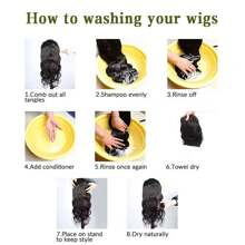 BigTrse Peluca larga ondulada de 26 pulgadas con efecto ombre dorado para mujeres, con raya al medio, rizada, de aspecto natural, hecha de fibra sintética resistente al calor, adecuada para uso diario y fiestas - Rubio degradado - Ver 9