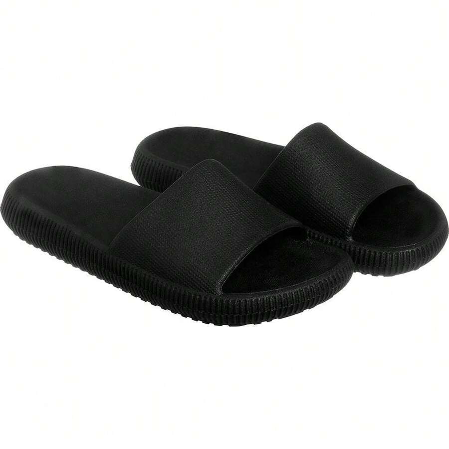 Women's Cloud Flip Flops Slide Ultra Comfortable Soft Lightweight Modern Basic - 黑色 - 查看 1