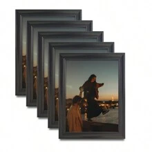 2-In-1 Style Creative Photo Frame For Wall Hanging Or Desktop, 5", 6", 7", 8", 10" (Includes Photo Paper, Random Color)- Suitable For Various Occasions And Spaces Like Home, Bedroom, Dining Room, Living Room Gifts Birthday Graduation Home Decor Christmas Decorations Room Decor Christmas