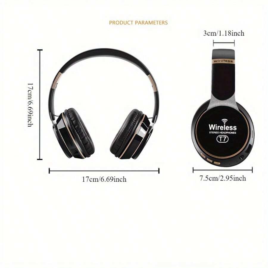 [Upgraded] Wireless Headphones, Wireless Earbuds, Deep Bass, Portable