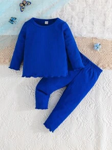 4件套春秋女童玫瑰印花长袖圆领T恤和玫瑰印花长裤套装 - 彩色 - 查看 3