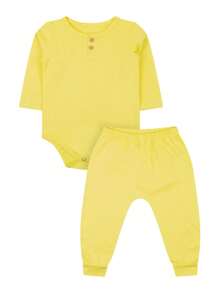 Conjunto bebê Body + Calça Saruel