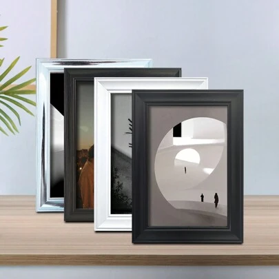 2 合 1 风格创意相框，可挂在墙上或桌面，5 英寸、6 英寸、7 英寸、8 英寸、10 英寸（含相纸，颜色随机）- 适用于各种场合和空间，如家庭、卧室、餐厅、客厅