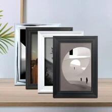 2-In-1 Style Creative Photo Frame For Wall Hanging Or Desktop, 5", 6", 7", 8", 10" (Includes Photo Paper, Random Color)- Suitable For Various Occasions And Spaces Like Home, Bedroom, Dining Room, Living Room Gifts Birthday Graduation Home Decor Christmas Decorations Room Decor Christmas