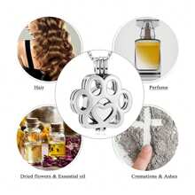 1 件不锈钢空心猫爪骨灰盒吊坠项链，用于存放骨灰、香水瓶 - 彩色 - 查看 6