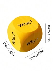 BELLKIDS 4 PCS Spelling Dice, 4 Colors, Roll Dice, Learning Dice, Question Dice, Suitable For , Reading, Home, Party Games