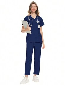 手术服制服女士护士制服薄款透气护理手术服上衣弹力手术服裤子医生工作服水疗工作服