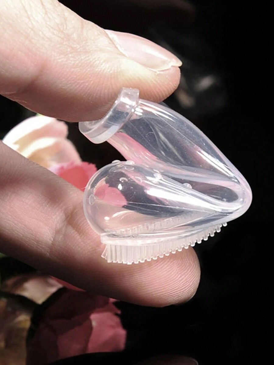 2pcs Pet Finger Toothbrush Pet Toothbrush Silicone Toothbrush Puppy Cat