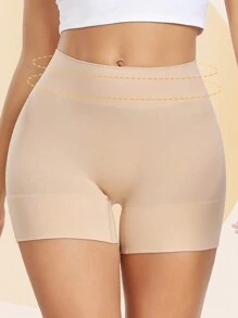 Women's Plus Slip Shorts For Under Dress Seamless Smooth Shapewear Shorts Anti Chafing Boyshort Panty