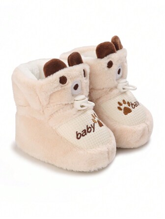 Thick Plush Winter Infant Shoes, 0-1 Year Old