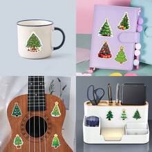 55 peças de adesivos de árvore de Natal, decalques de adesivos de Natal, adequados para garrafa de água, diário, laptop, bagagem, para-choque, telefone celular, álbum de recortes, scooter, capacete, adesivos de desenho animado de vinil para carro, adesivos podem adicionar muita diversão à sua vida, presentes perfeitos para adultos e crianças - Multicolorido - Ver 7