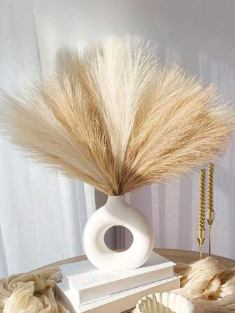 18 件 - 人造芦苇深紫色草波西米亚装饰仿潘帕斯草大号高大蓬松人造假花芦苇草秋季花瓶填充物农舍家庭厨房波西米亚风格装饰、房间、婚礼派对装饰、情人节、生日毕业礼物、秋季装饰、秋季、假植物