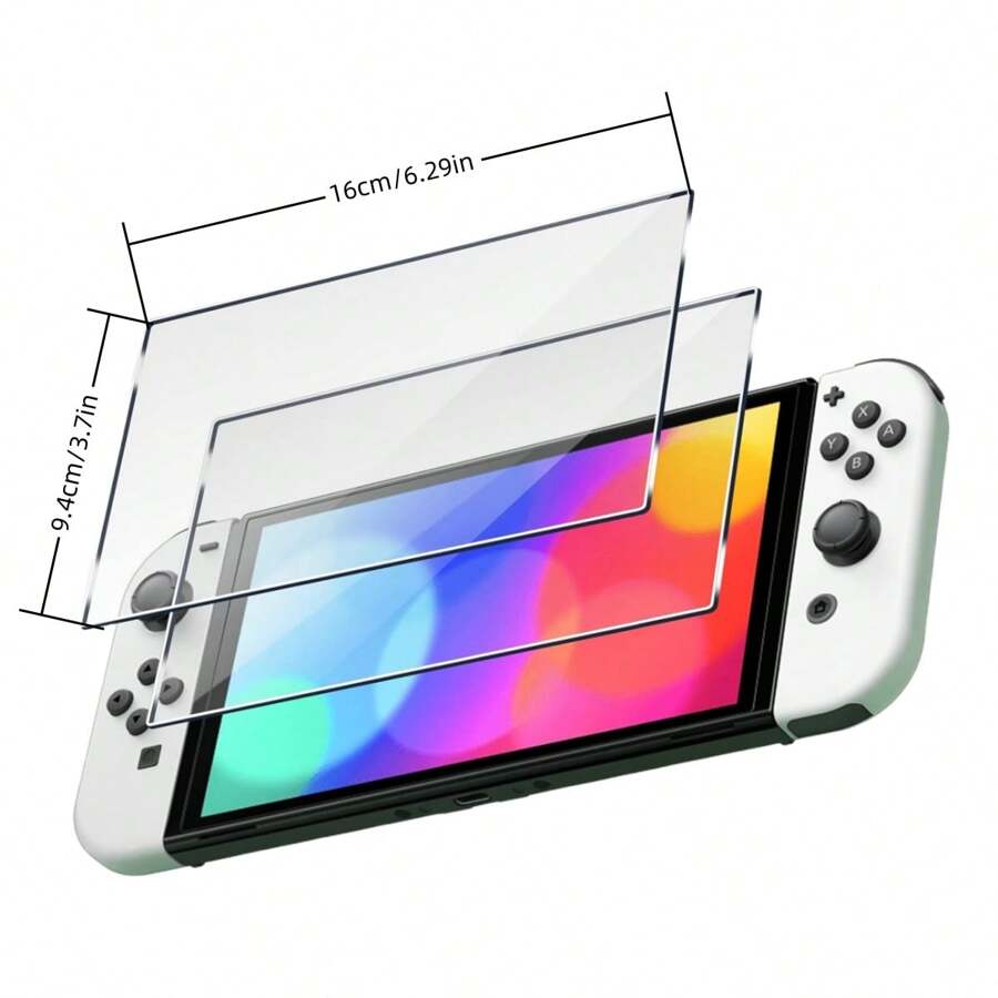 Screen Protector Compatible With Switch Switch OLED Model 7-Inch 2024Release, 2 Packs Tempered Glass Film 8 Cat Claw Hats - Switch OLED - View 1