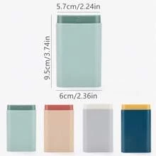 Mini boîte de voyage portable petite pour vitamines, pilules/médicaments. Conteneur organisateur de stockage avec 7 jours et 6 compartiments pour comprimés, huiles de poisson