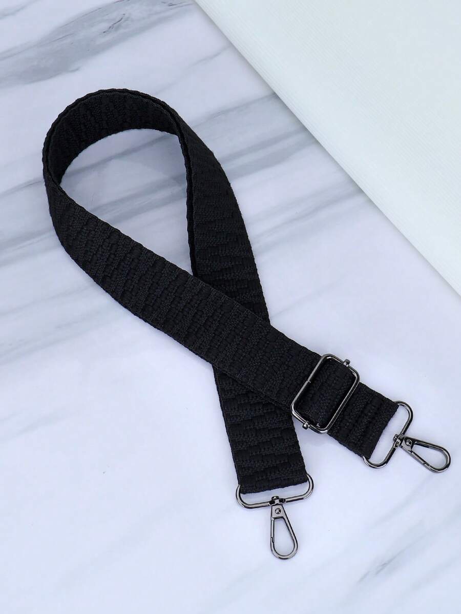 Adjustable Embroidered Bag Strap Handbag Purse Strap For Crossbody Shoulder Bag Gifts For Women Winter - Black - View 1