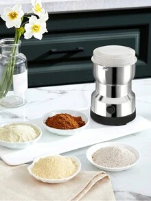 1 件装多功能咖啡研磨机，家用研磨机，适用于谷物、香料和咖啡豆，不锈钢 - 查看 4