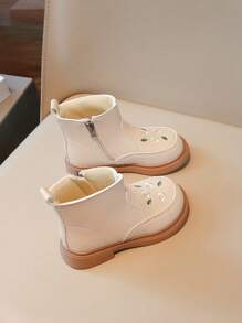 Girls Short Boots, New Autumn/Winter 2025 Model, Children's Boots, Boots, Girls Winter Embroidered Leather Boots