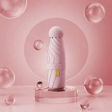胶囊遮阳伞 女款防晒防紫外线遮阳伞 雨伞二合一迷你五折超轻便携，适合学校、办公室、家庭、旅行、春夏必备、伴娘礼物、房间、卧室装饰、海滩、旅行、男女通用、度假、可爱小物 - 預設 - 查看 12