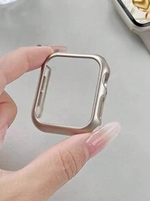 1pc Apple Watch Case, Half-Covered PC Hard Shell Protective Cover Without Screen Protector, Compatible With Apple Watch Series 9/8/7/6/5/SE/4/3, 38mm/40mm/41mm/44mm/45mm/49mm (Watch And Band Not Included)