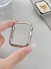 1pc Apple Watch Case, Half-Covered PC Hard Shell Protective Cover Without Screen Protector, Compatible With Apple Watch Series 9/8/7/6/5/SE/4/3, 38mm/40mm/41mm/44mm/45mm/49mm (Watch And Band Not Included)