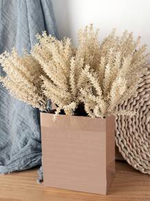 6/18 pièces Plantes artificielles, fleurs en paille de blé, tiges de fleurs en paille de blé, fleurs en paille de blé, fleurs d'herbe en plastique pour la décoration de la maison, plantes artificielles DIY pour la décoration d'automne et de Thanksgiving, bouquet de plantes vertes pour la décoration de Noël, herbe en plastique pour la décoration de Noël, branches de feuilles d'automne en bois simulé rembourrées, feuilles de lavande simulées, épis de blé simulés