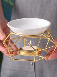 1 Conjunto de portavelas de cerámica, difusor de aceites esenciales, calentador de cera, decoración con diseño de nido de pájaros de moda (velas no incluidas), regalo festivo, regalos para ella, regalo de Navidad, regalo de Halloween