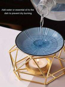 1 Conjunto de portavelas de cerámica, difusor de aceites esenciales, calentador de cera, decoración con diseño de nido de pájaros de moda (velas no incluidas), regalo festivo, regalos para ella, regalo de Navidad, regalo de Halloween