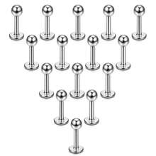 15Pcs 16G Stainless Steel Lip Rings For Women Men,Labret Nose Studs Piercing 6/8/10/12mm Cartilage Tragus Helix Earring Suitable For Daily Wear - 15pcs - View 8