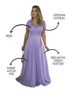 Grife Velasco Women Party Dresses - Lilac Purple - View 3