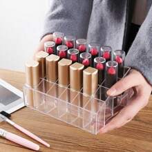 4PCS Of 24 Lipstick Makeup Organizer Storage Display Cosmetic Stand Holder Rack UK - Clear - View 9