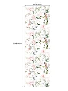 17,7in*78,7in*1pc / 17,7in*118,1in*1pc Roze Bloemen Plant Behang, Peel En Stick Waterdicht Gerenoveerd Blad Behang, Verwijderbare Mooie Vogel Muursticker, Woondecoratie, Muurkunst, Muurdecoratie, Renovatie Stickers Peel Wandpanelen, Behang, Behang, Lente Decoratie Artikelen Verfris Uw Huis, Festival Decoratie Stickers Geschenken Verjaardag Afstuderen