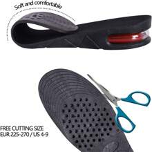 Miếng lót giày tăng chiều cao 3-9cm Đệm lót tăng chiều cao Đệm nâng có thể điều chỉnh cắt gót giày Miếng lót giày cao hơn cho nam nữ - màu đen - Xem 5