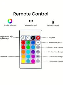 1/2 Pcs Led Desk Lamps With Remote Control, Usb Powered Rgb Night Light Strip, Geometric Pattern Plastic Lampshade, Traditional Style, Polished Metal Finish, Color Changing, Suitable For Various Room Types, Tv Desk Lamp, Computer Desk Lamp, Room Desk Lamp, Party Decoration Desk Lamp