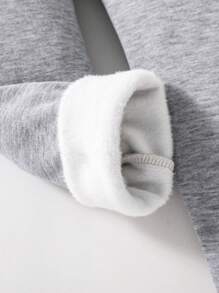 3pcs Young Girl Solid Color Thermal Lined Leggings - Multicolor - View 3